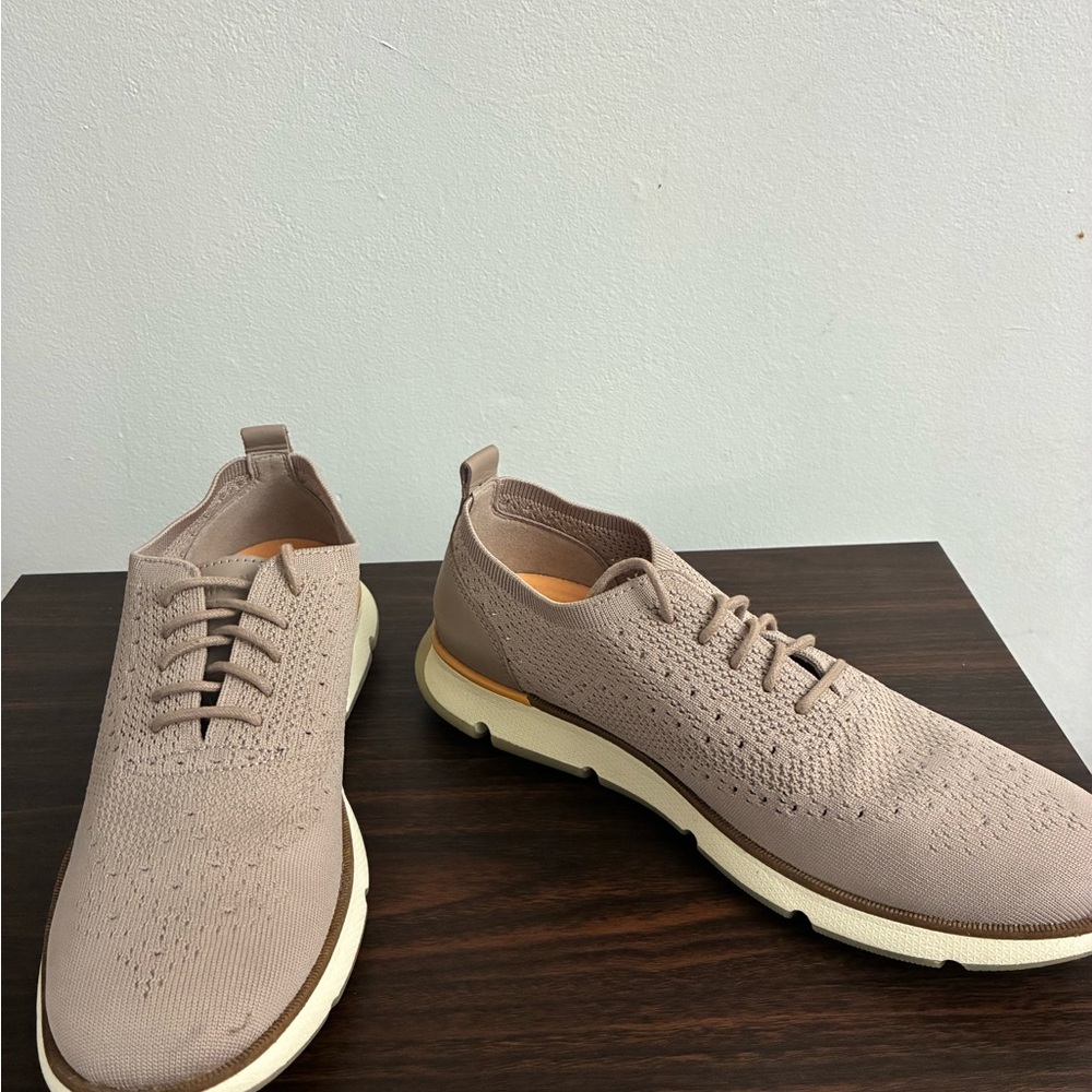 Cole Haan Zero Grand Taupe Knit Sneakers